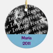 Best Grandma Ever Personalized Photo Ornament (Achterkant)