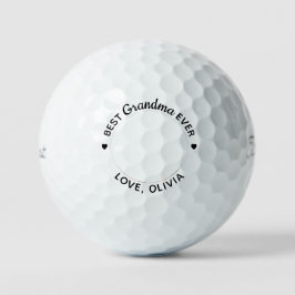 Best Grandma Ever Personalized Photo Titleist Golfballen