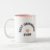Best Grandma Ever Personalized Tweekleurige Koffiemok (Links)
