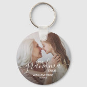 Best Grandma Ever Persoonlijke foto Sleutelhanger (Voorkant)