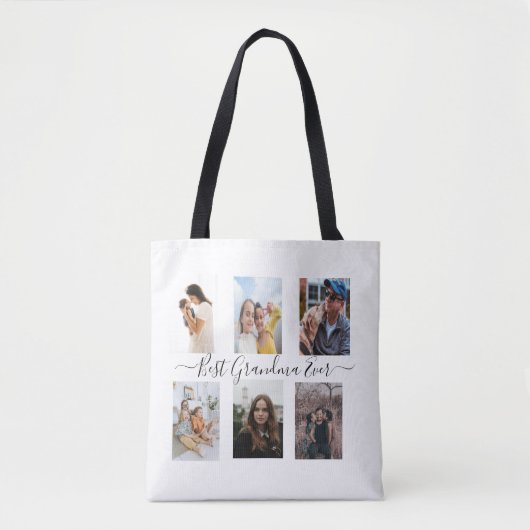 Best Grandma Ever Persoonlijke foto Tote Bag (Voorkant)