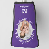 Best Grandma Ever Persoonlijke Monogram Foto Golfheadcover (Draai 90)