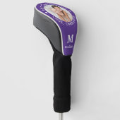 Best Grandma Ever Persoonlijke Monogram Foto Golfheadcover (Schuin)