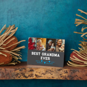 Best Grandma Ever Photo Collage Fotoplaat