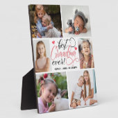 Best Grandma Ever Photo Collage Fotoplaat (Zijkant)