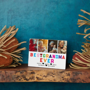 Best Grandma Ever Photo Collage Fotoplaat