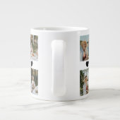 Best Grandma Ever Photo Collage – Gift with Hearts Grote Koffiekop (Achterkant)