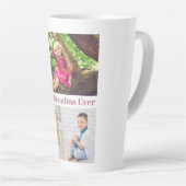 Best Grandma Ever Photo Collage Latte Mok (Rechterhoek)