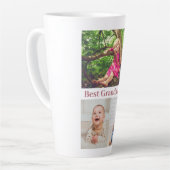 Best Grandma Ever Photo Collage Latte Mok (Linkerhoek)