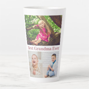 Best Grandma Ever Photo Collage Latte Mok