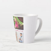 Best Grandma Ever Photo Collage Latte Mok (Rechterhoek)