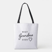 Best Grandma Ever Photo Est. Year  Tote Bag (Achterkant)