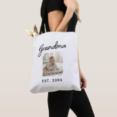 Best Grandma Ever Photo Est. Year  Tote Bag (Dichtbij)