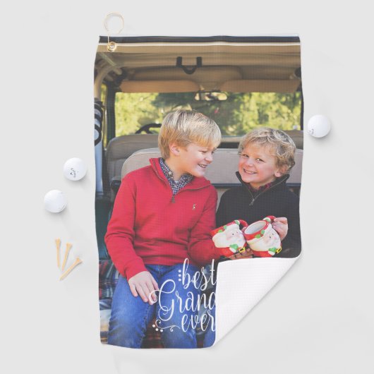 Best Grandma Ever Photo Golfhanddoek (Insitu)