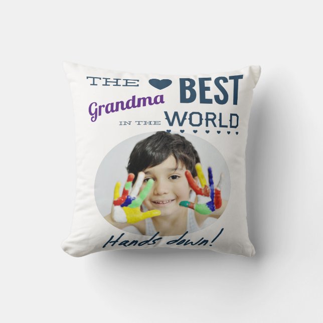 Best Grandma Ever Photo Kussen (Voorkant)