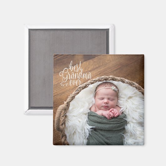 Best Grandma Ever Photo Magneet (Voorkant / Achterkant)