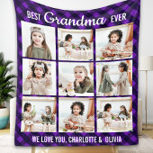 Best Grandma Ever Pset Custom 9 Fotogrootmoeder Fleece Deken