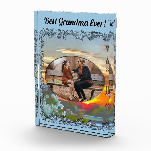 Best Grandma Ever Rooftop Sunset 2295 Fotoblokken (Rechts)