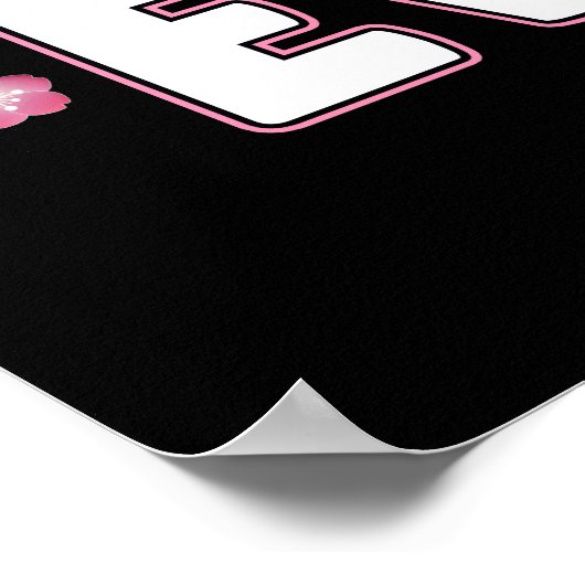 Best Grandma Ever - Roze Cherry Blossom Poster (Hoek)