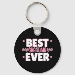 Best Grandma Ever - Roze Cherry Blossom Sleutelhanger