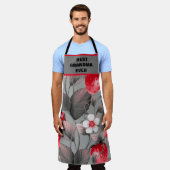 Best Grandma Ever Schort Red en Gray Strawberry (Gedragen)