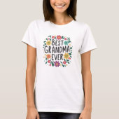 Best grandma ever t-shirt (Voorkant)