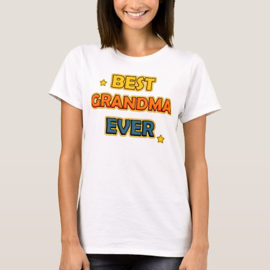 Best Grandma Ever T-shirt (Voorkant)