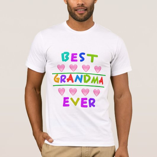 BEST GRANDMA EVER T-SHIRT (Voorkant)