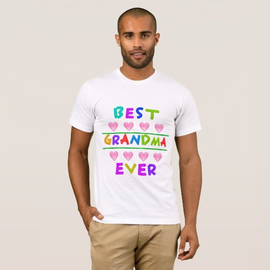 BEST GRANDMA EVER T-SHIRT (Voorkant volledig)