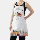 Best Grandma Ever | Trendy Burgundy Boho Floral Schort (Insitu)