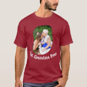 Best Grandma Ever upload je familiefoto T-shirt (Voorkant)