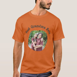Best Grandma Ever upload je foto van je vierkante  T-shirt