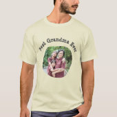 Best Grandma Ever upload je foto van je vierkante  T-shirt (Voorkant)