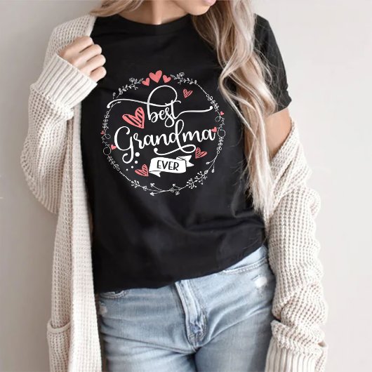 Best Grandma Ever, voor Moederdag T-shirt