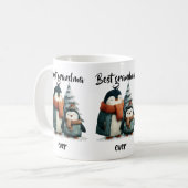Best Grandma Ever Winter Penguins Koffiemok (Voorkant links)