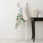 Best Grandma Evergreen Holly Berries Pink Green Sh Sherpa Deken (In situ)