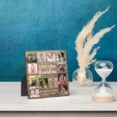 Best Grandma Grandchildren 12 Photo Collage Fotoplaat (Insitu)