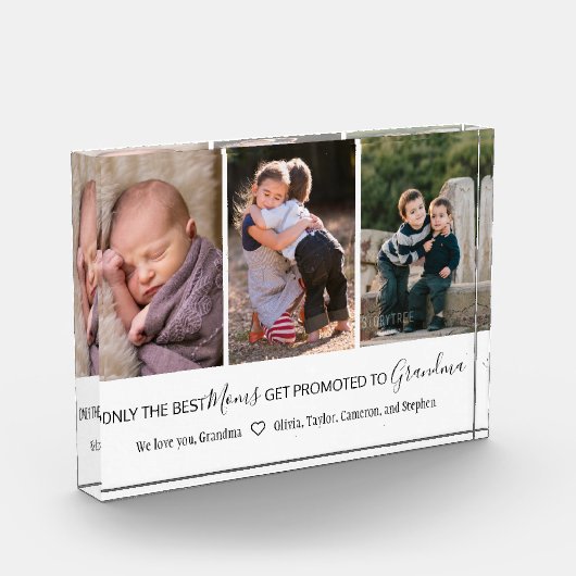 Best Grandma Grandchildren Collage Photo Block Fotoblokken (Links)