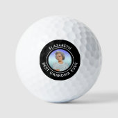 Best Grandma Grandmoeder Ever Photo Golfer Custom Golfballen (Voorkant)