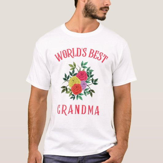 Best Grandma Happy Moederdag Dia De Las T-shirt (Voorkant)