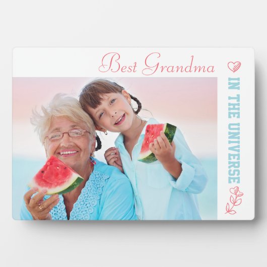 Best Grandma in Universe Photo Fotoplaat (voorkant)
