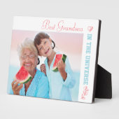 Best Grandma in Universe Photo Fotoplaat (Zijkant)