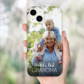 Best Grandma Moederdag Custom Photo ter wereld Case-Mate iPhone Case