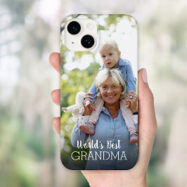 Best Grandma Moederdag Custom Photo ter wereld Case-Mate iPhone 14 Hoesje