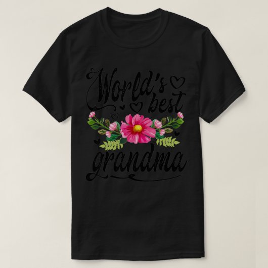 Best Grandma Moederdag Gift ter wereld T-shirt (Design voorkant)