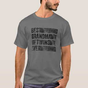Best Grandma of Twins Pregnancy Announny Funny T-shirt