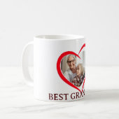 Best Grandma Personalized Own Photo Mug Koffiemok (Voorkant links)