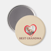 Best Grandma Personalized Unique Magnet Gift (Voorkant / Achterkant)