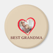 Best Grandma Personalized Unique Magnet Gift (Voorkant)