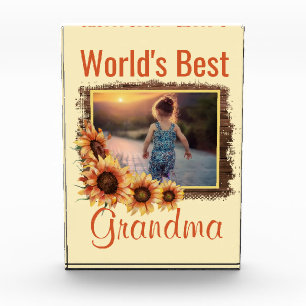 Best Grandma Photo Block ter wereld Fotoblokken